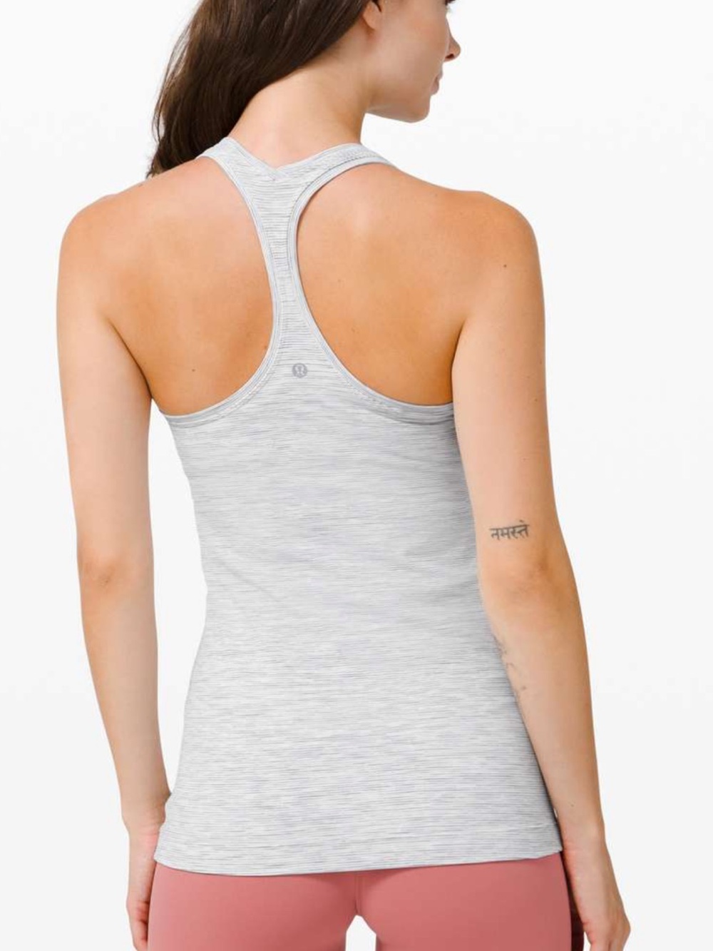 lululemon athletica Light Heather Gray Racerback Tank
